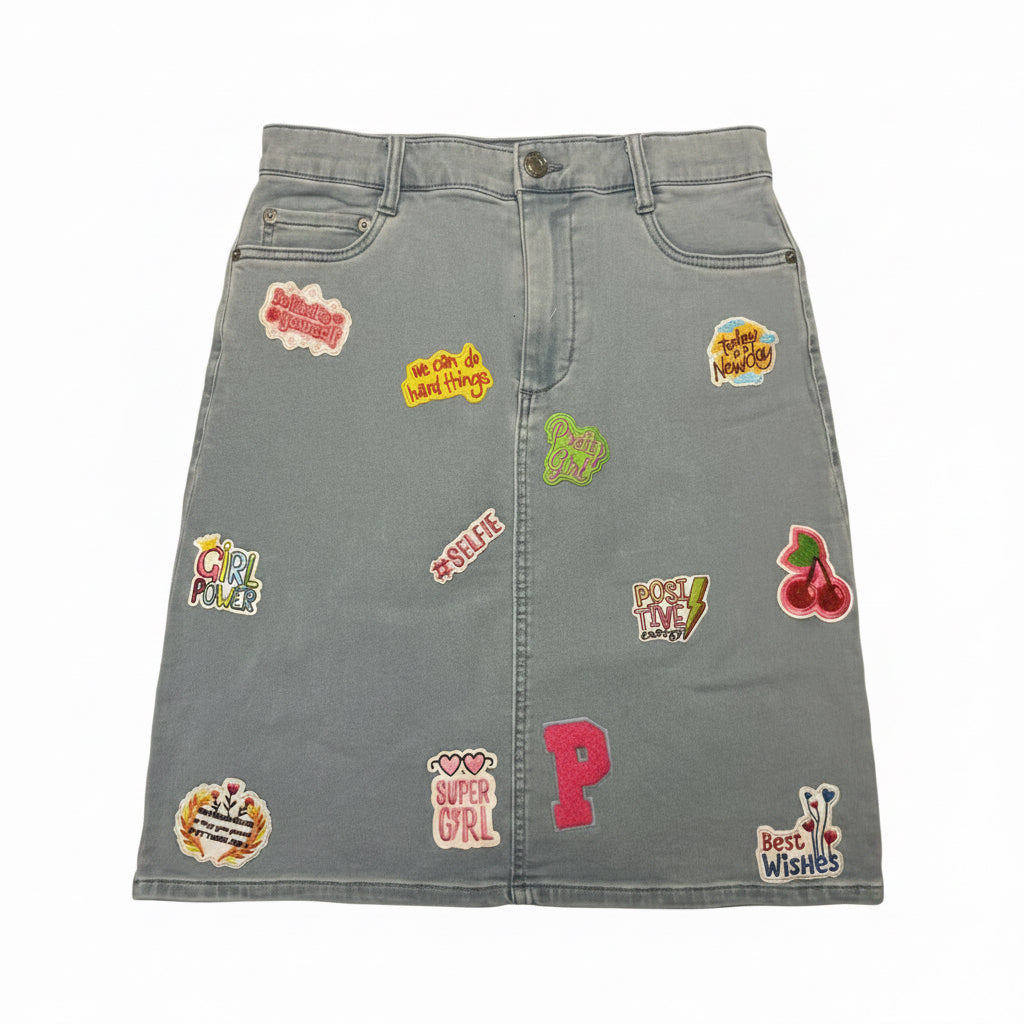 Custom made jeans skirt